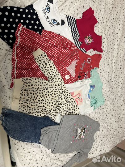 Вещи пакетом для девочки 86-98