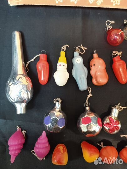 Елочные игрушки + ёлка