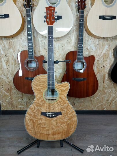 Акустическая гитара, с вырезом, Caraya
