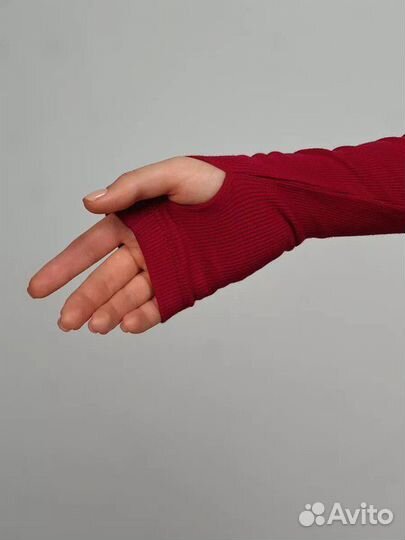 Лонгслив в рубчик 40-42