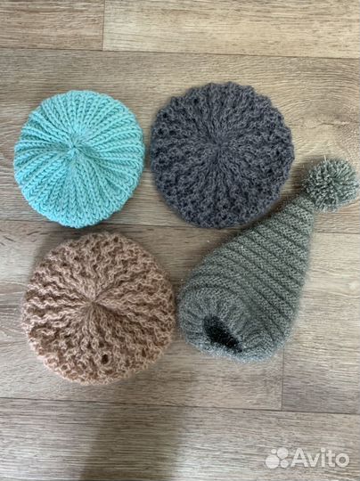 Вязанные шапки для кукол