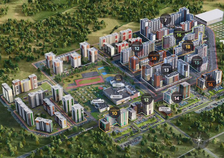 3-к. квартира, 76,7 м², 2/22 эт.