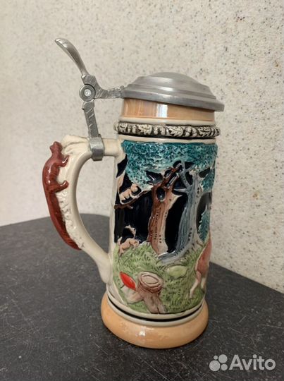 Пивная кружка германия с крышкой