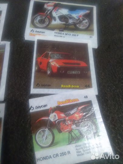 Вкладыши (несколько) от жвачек 90-е