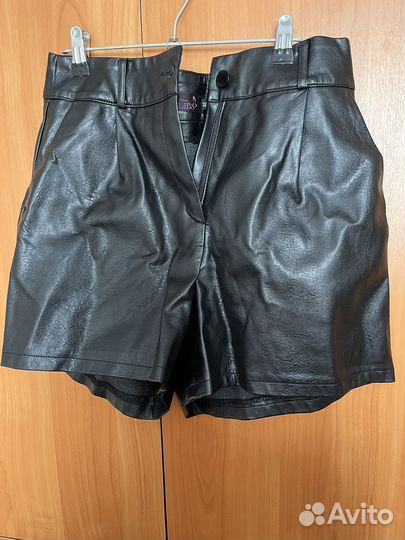 Шорты женские кожаные