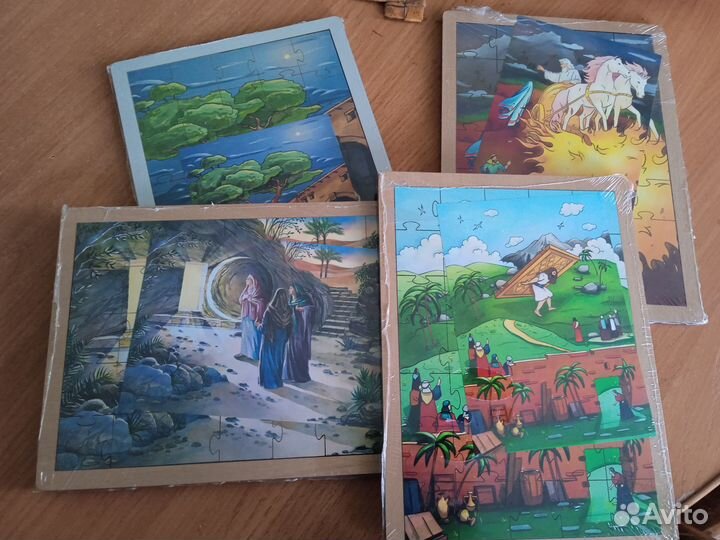 Деревянные христианские пазлы