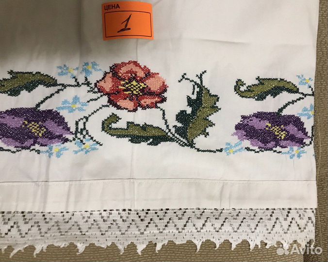 Текстиль Лён Старина Наволочки Кружево