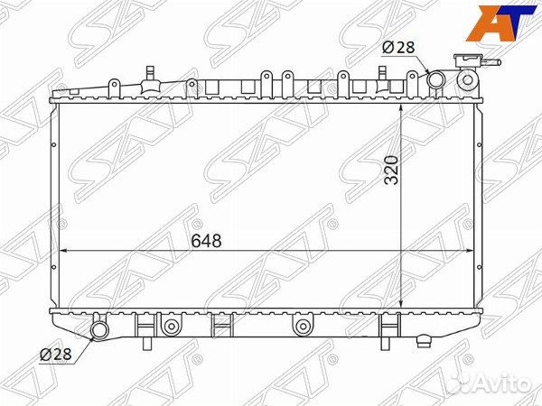 Радиатор nissan presea