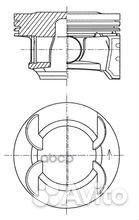 Поршень к-т opel 1 4 41492600 kolbenschmidt