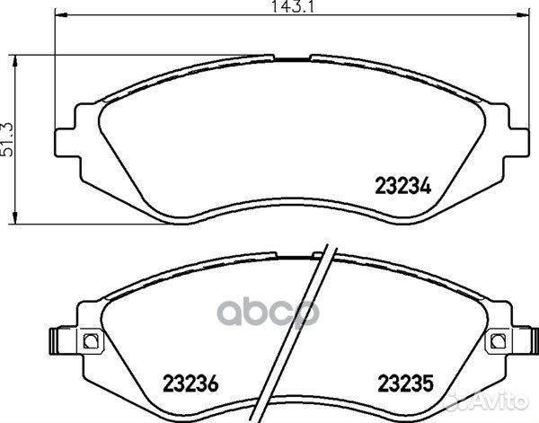 Колодки тормозные дисковые передн.aveo Hatchbac