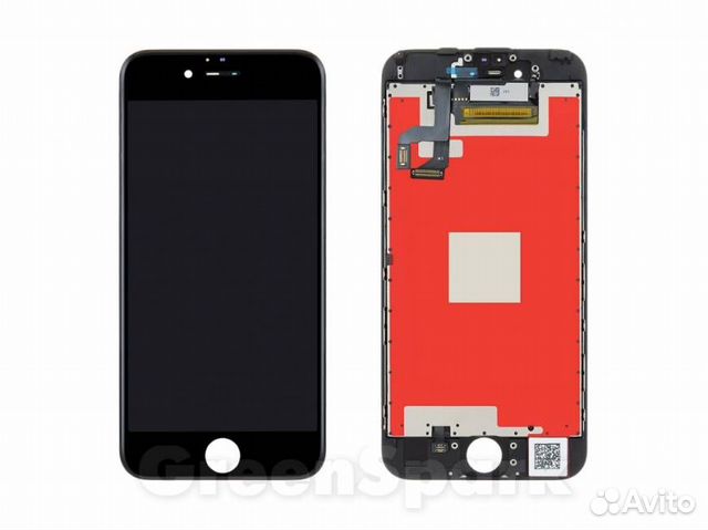Дисплей для iPhone 6S +тач черный с рамкой 100