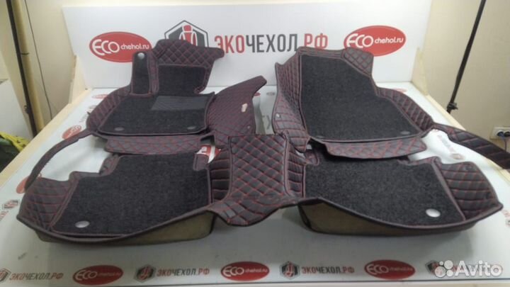 3D Коврики Exeed Салон Багажник из Экокожи