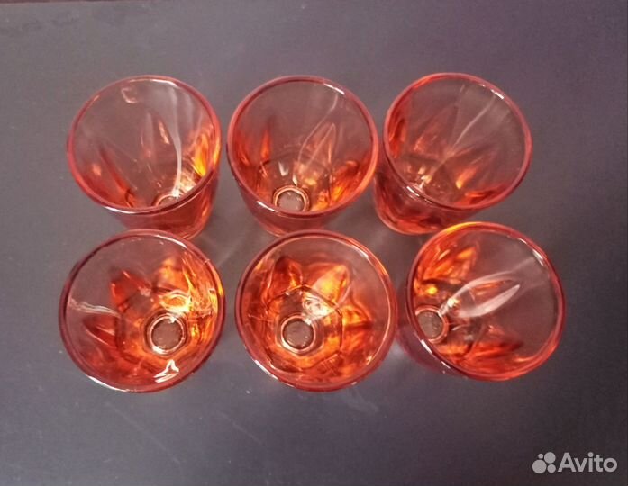 Стопки цветное стекло СССР