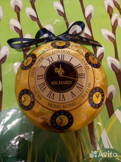 Банка из под чая часы ширина 11см длинна 11см