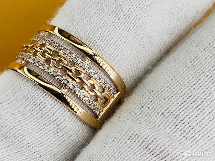 Золотое кольцо 585 пробы 20.5 размер