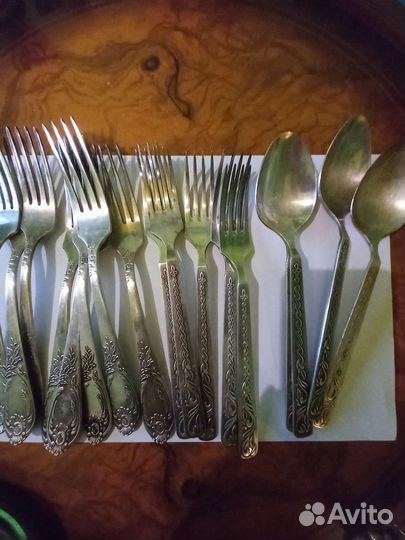 Вилки, ножи, ложки,мельхиор, СССР