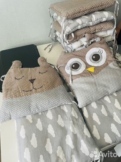 Бортики и балдахин в кроватку