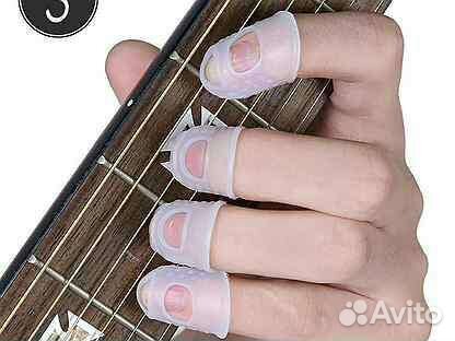 Силиконовая накладки на пальцы для гитары