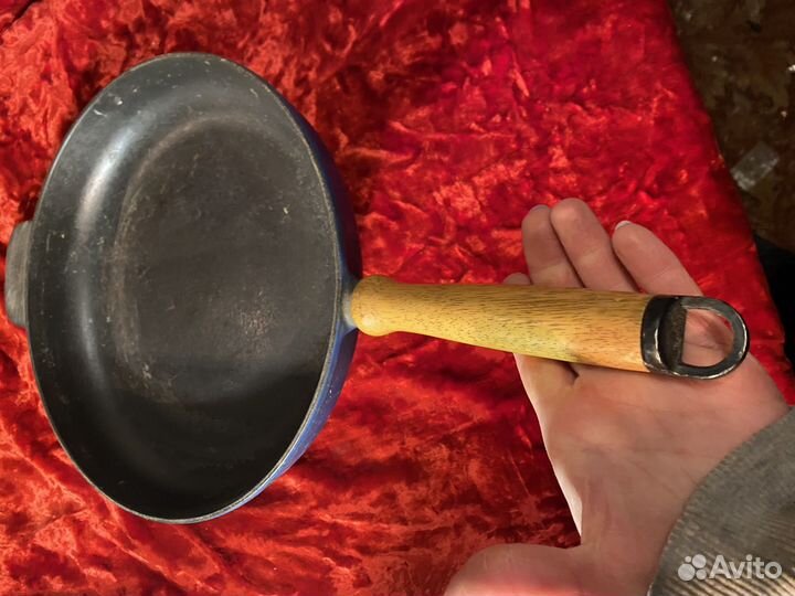 Сковорода чугунная большая тяжелая