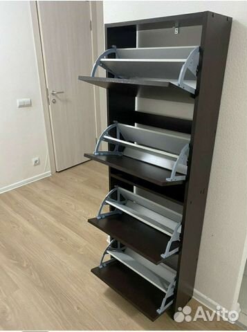 Стеллаж обувница узкая