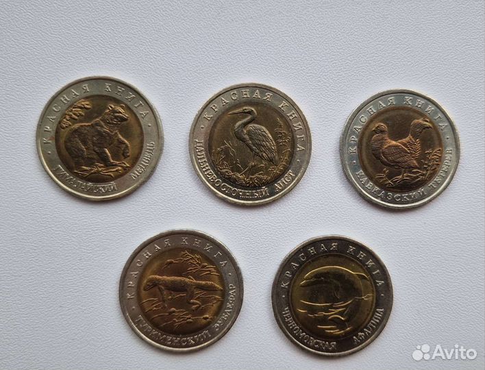 Монеты Красная книга 1993 г