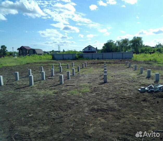 Фундамент на железобетонных сваях