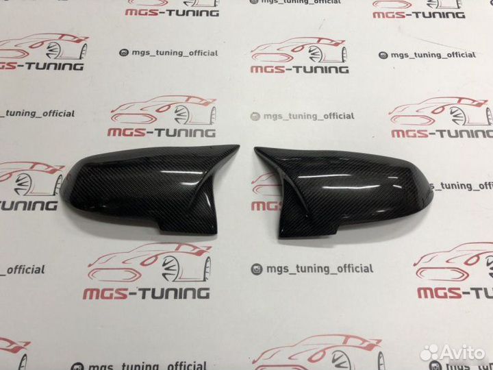 Накладки на зеркала (крышки) М4 на BMW F32 карбон
