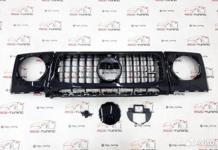 Решетка + очки All Black G-Class w464 AMG 2018+