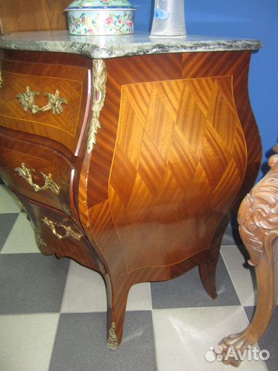 Антикварный комод с мраморной столешницей, 1930-е