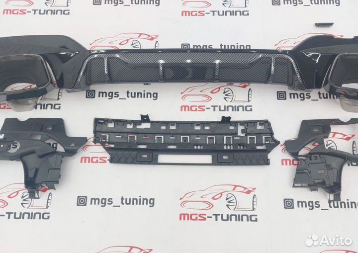 Диффузор + насадки G20 M340 Competition Под карбон