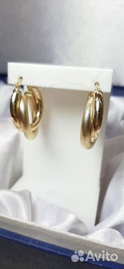 Золотые серьги 585 пробы