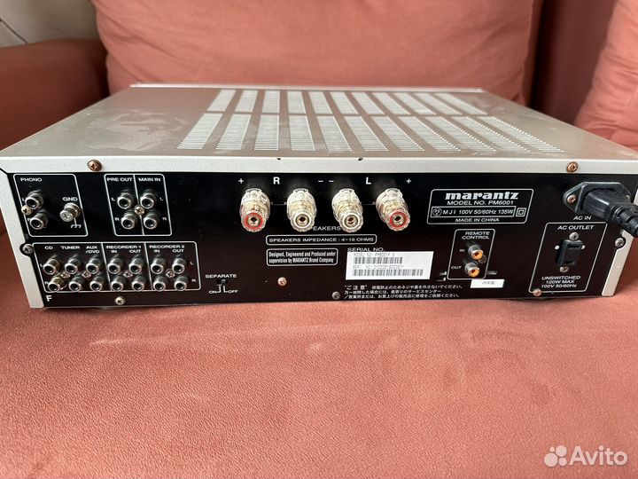 Усилитель marantz pm6001