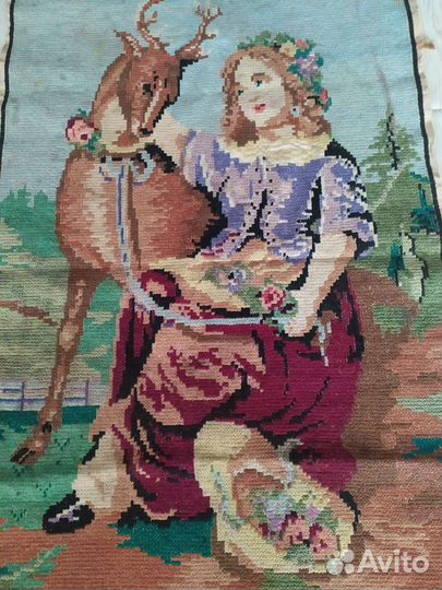 Старинная картина крестом