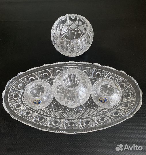 Хрусталь Блюдо Вазочки