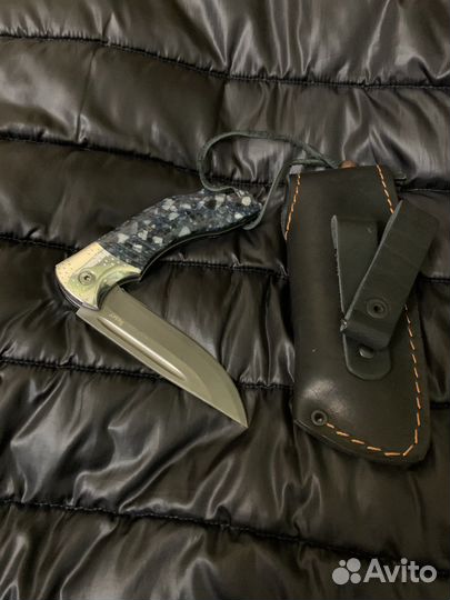 Нож складной сталь Булат. Ручной работы