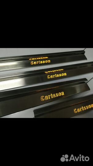 Пороги с подсветкой для Mercedes Benz E class W124