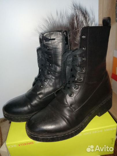 Сапоги зимние натуральная кожа 37