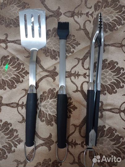 Щипцы, лопатка, кисть для гриля Weber