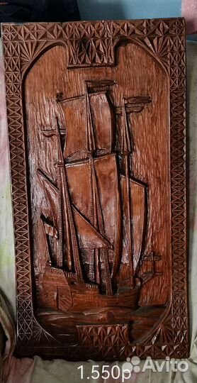 Картина панно из дерева