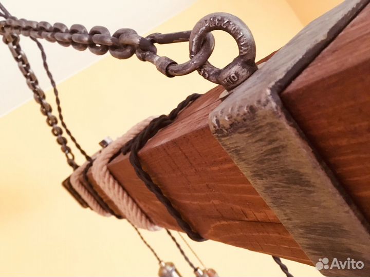 Люстра из массива.Эко стиль.лофт. в подарок