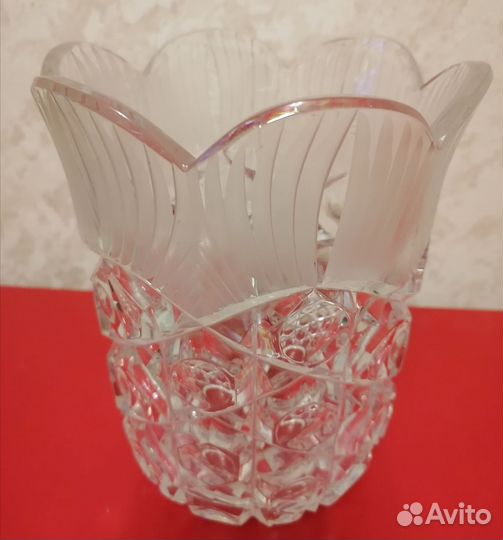 Ваза хрустальная СССР широкая
