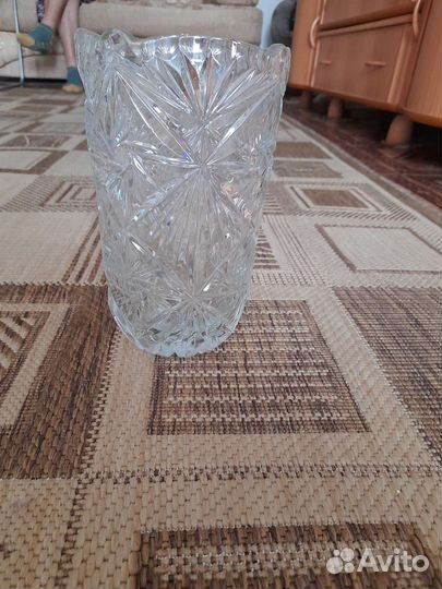 Хрустальная ваза для цветов СССР