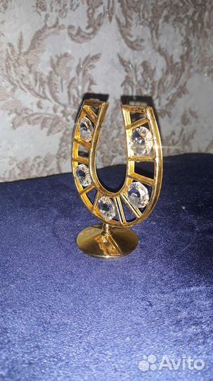 Антиквар подкова с кристаллами