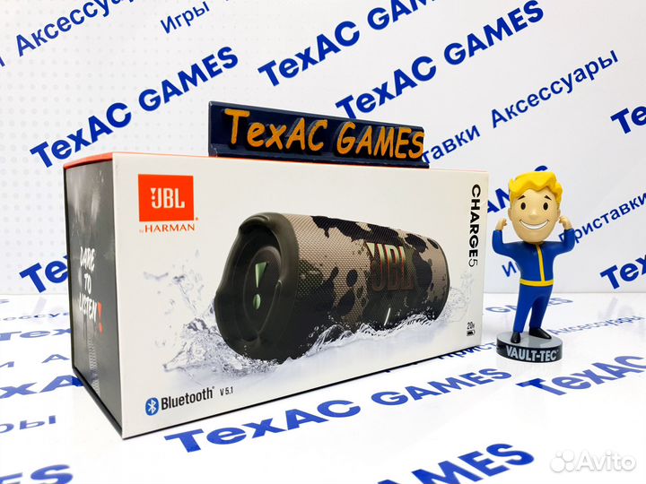 Портативная колонка JBL Charge 5 Green Camo