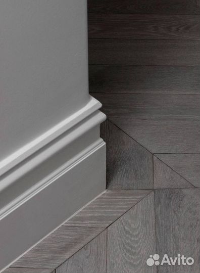 Монтаж плинтуса мдф/дюрополимер/пвх