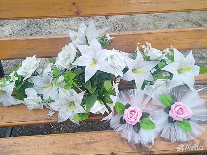 Украшение на свадебное авто