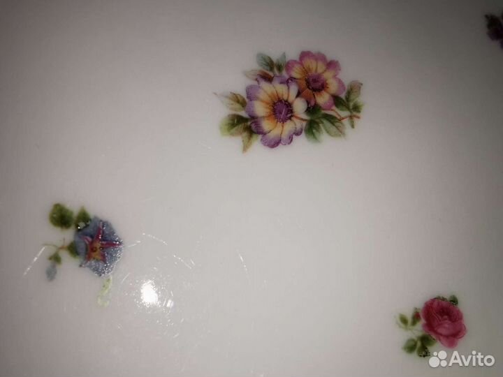 Тарелки фарфор старинные 2 шт