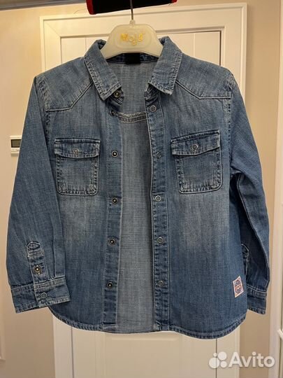 Джинсовая рубашка hm