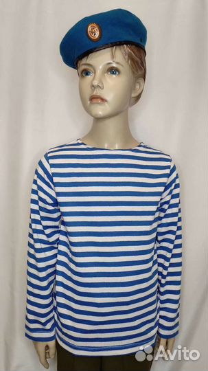 Комплект вдв детский тельняшка и берет
