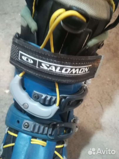 Горные лыжы с ботинками 43р